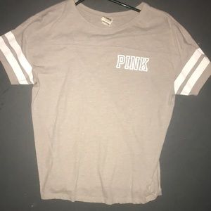 VS PINK cute comfy gray tee